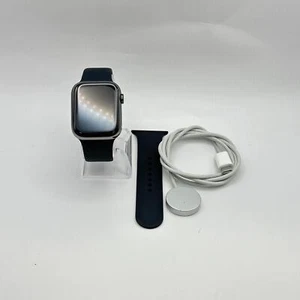 Apple Watch (Seria 9) 45mm grafitowa stal nierdzewna z Midnight Sport (LTE) - 9/10 - Zdjęcie 1 z 5