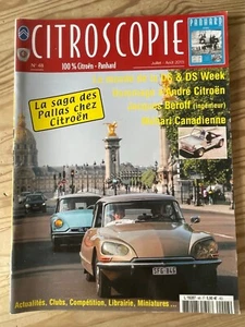 CITROSCOPIE N°48 JUILLET 2015 CITROEN PANHARD PALLAS DS WEEK BEROFF MEHARI - Imagen 1 de 2