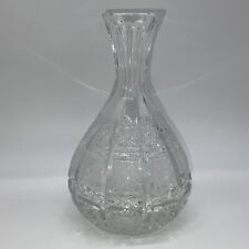 Dresden Signed Decanter 8 Inches Tall No Stopper Hobnail star pattern
