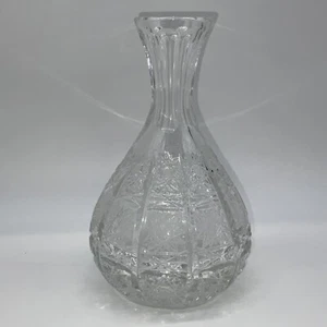 Dresden Signed Decanter 8 Inches Tall No Stopper Hobnail star pattern - Picture 1 of 13