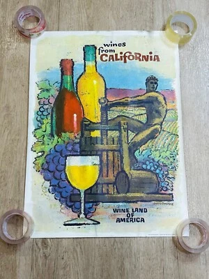 老式加州葡萄酒之地美国平版印刷机Amado Gonzalez — 第 1/4 张图片