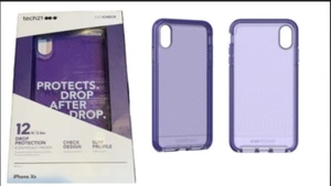 Original Tech21 Evo Check FlexShock Case for Apple iPhone XS Max - Vert - Photo 1 sur 7