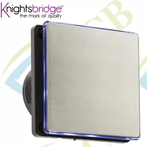 4" LED Backlit Extractor Fan with Humidistat & Overrun Timer Stainless Steel - Picture 1 of 1