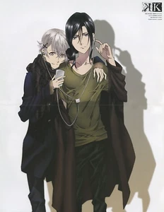 poster promo K Project anime Isana Yashiro Shiro Yatogami Kuroh Kurou Kuro - Picture 1 of 2