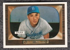 1995 TOPPS BROOKLYN DODGERS ARCHIVES 1955 BOWMAN GEORGE SHUBA PACK FRESH MINT