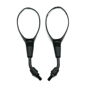 2pcs Universal Motorcycle 10mm RearView Side Mirrors Scooter Off-road Dirt bike - Picture 1 of 5