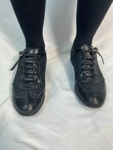 Fendi Black FF Monogram Zucca Leather Buckle Sneaker Tennisschuhe - Bild 1 von 10
