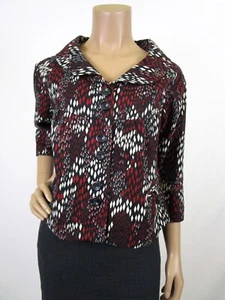 Lapis Multicolor Cropped Jacket Size Small Wide Neckline 3/4 Sleeve  - Picture 1 of 11