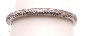 Anillo de boda/banda de oro blanco de 14 quilates 101-489 - Imagen 1 de 3