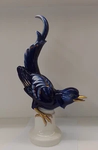 Alteste Volkstedt Große Porzellan figur Vogel A. Storch 43cm - Bild 1 von 12