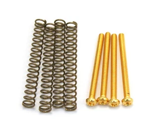 (4) Gold Mounting Screws/Springs for USA/Gibson® Humbucker Pickups GS-0012-002 - Picture 1 of 1