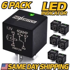 (6 Pack) Relay fits Bad Boy Mowers 086-1201-00 WaterProof w/LED INDICATOR - Picture 1 of 5