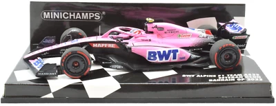 Minichamps Alpine - E. Ocon - 2022 Bahrain GP 1:43 Diecast F1 Car 417220131 - Image 1 of 4