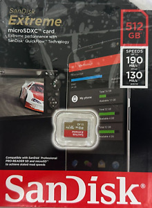 SanDisk Extreme Memory SDSQXAV-512GB Micro SD SDXC MicroSD (see description)
