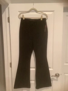 NWT No Boundaries Juniors Corduroy High Rise Flare Pants Size medium pull on - Picture 1 of 2
