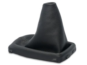 PARA VOLVO V60 XC60 S60 II FUNDA PALANCA DE CAMBIOS CUERO y COSTURAS NEGRO - Imagen 1 de 5