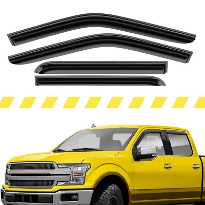 Parasoles de lluvia protectores de viento para Ford F-150 SuperCrew 2015-2025 Foto 1 de 4