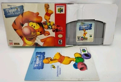Tigger's Honey Hunt - (N64, 2000) *VGC w/ Manual + Case Protector* Tested! READ! - Image 1 of 4
