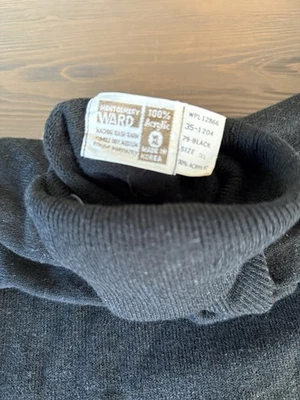 Cuello tortuga negro vintage para hombre - Montgomery Ward Foto 1 de 2