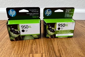 Lote 2 Cartuchos de Tinta HP 950XL Negro Genuino OEM CN045AN Exp Nov 2023 Julio 2023 - Imagen 1 de 4