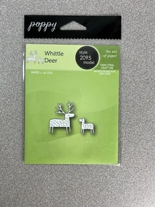 Poppy Stamps “Whittle Deer” Metal Cutting Dies NEW - Picture 1 of 3