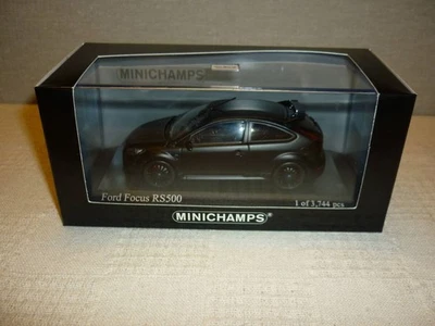 Minichamps 1/43 Ford Focus RS 2010 nero opaco edizione limitata nuovo - Immagine 1 di 4