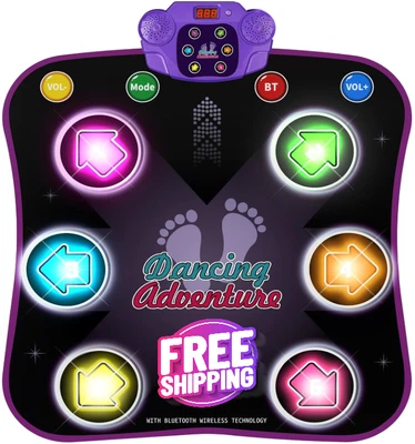 Juguetes de papel pintado de baile para niñas y niños de 3 a 12 años, tapetes de baile. Foto 1 de 4