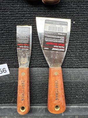 Raro juego de masilla de cuchillo raspador de pared Sears Craftsman EE. UU. Nos de 2 piezas palo de rosa Foto 1 de 4