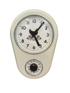 Reloj de Pared Cocina Pollo Plástico Vintage con Temporizador Granja Country Works  - Imagen 1 de 6