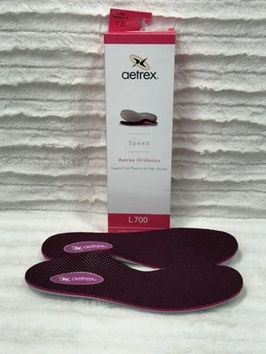 Aetrex Orthotics Feminino L700 Feminino 10 Pés de Arco Médio e Alto Velocidade Caixa de Danos - Imagem 1 de 4
