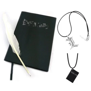 4 PCS Set Notebook Anime Cosplay Japan Anime Theme Writing Journal, Feather P... - Picture 1 of 7