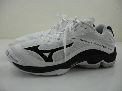 Mujer 10 M Mizuno Wave Lightning Z6 Blanco Negro Voleibol Zapatos Tenis para Cancha Foto 1 de 4