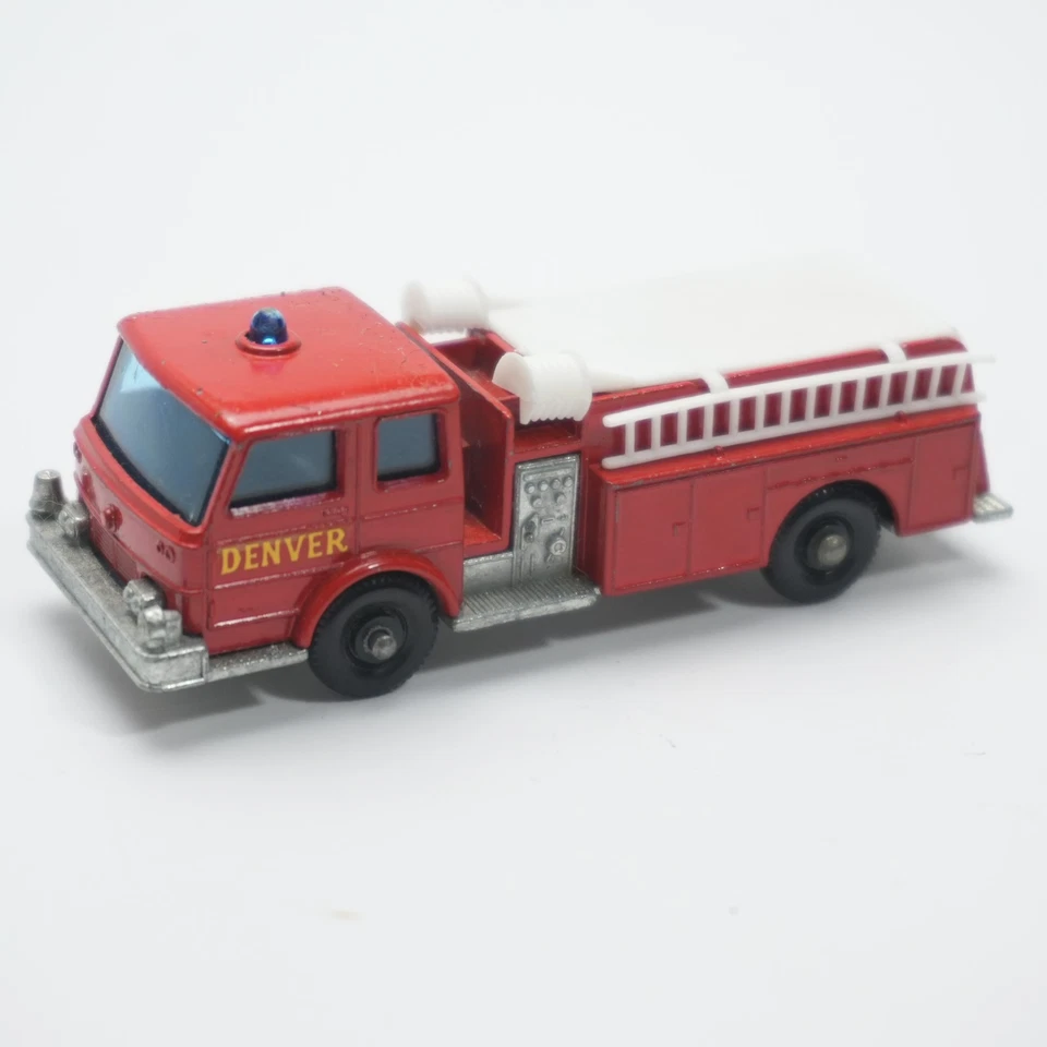 Camión Bombeo Lesney Años 60 Nº 29 Departamento de Bomberos Rojo Diecast Denver Engine Foto 1 de 4