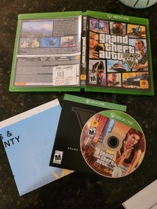 Grand Theft Auto GTA 5 (2014) - Microsoft Xbox One - Complete w Map - Tested - Picture 1 of 6