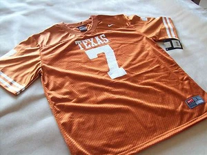 TEXAS LONGHORNS NIKE FOOTBALL JERSEY YOUTH LARGE 16/18 NEW WITH TAG # 7 - Picture 1 of 9