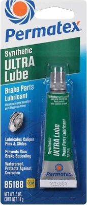 Permatex Ultra Disc Brake Caliper Lube Grease Sleeves Bushings Pistons Pin 0.5oz — 第 1/2 张图片