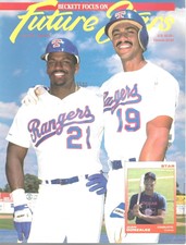 Beckett Future Stars Magazine July 1991 #3 Juan Gonzalez Ruben Sierra Rangers 