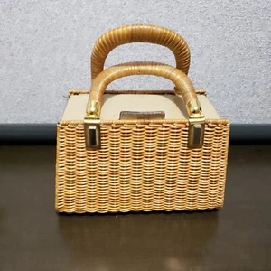 Borsa a mano vintage RODO Italia designer cesto tessitura vimini borsa tote - Foto 1 di 12