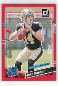 2023 Donruss Jake Haener rot bewertet Rookie RC Saints #374 - Bild 1 von 2