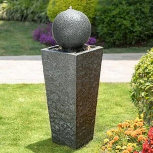 Glitzhome Fountain 40.25"x13.25" Modern Oversized Tall w/LED Light+Pump (KD) - Picture 1 of 5