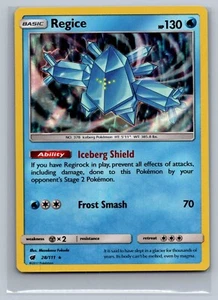 Regice 28/111 Pokémon Card Holo Rare Crimson Invasion 2017 NM-MT - Picture 1 of 2