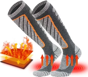 Ski Socks for Men and Women Skiing, Snowboarding, Winter Performance Socks - Picture 1 of 4