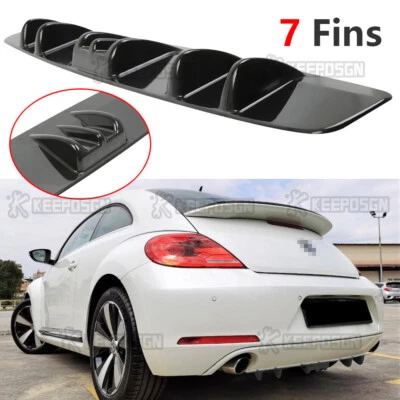 Alerón difusor de parachoques trasero negro mate 33" labio divisor para Volkswagen Beetle Foto 1 de 4
