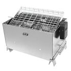 Garden BBQ Grill Electric Rotisserie Outdoor Meat Vegetable Charcoal Steel Grate