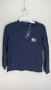 Vineyard Vines Youth Kids White Christmas Tree Whale Fill Pocket T-Shirt Tee 6 - Picture 1 of 9
