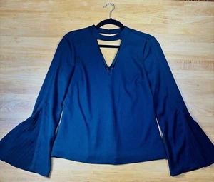 Brand New With Tags Ramy Brook Black Size Small Morgan Long Sleeve Blouse $395! - Picture 1 of 6