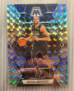 2022-23 Panini Mosaic Mikal Bridges Silver Mosaic Prizm #2 Brooklyn Nets