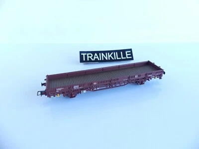 RIVAROSSI WAGON PLAT A ESSIEUX TYPE Kbgs N° 514-3 DE LA DB - Photo 1/3