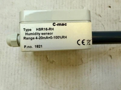 C-MAC HSR16-RH Humidity Sensor 4-20mA HSR16RH Mositure Sensor - Image 1 of 4