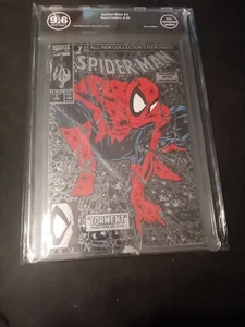 🔥SPIDER-MAN #1 EGS GRADED 9.6 SILVER TODD McFARLANE WITH CERTIFICATE NEW PRICE - Picture 1 of 5